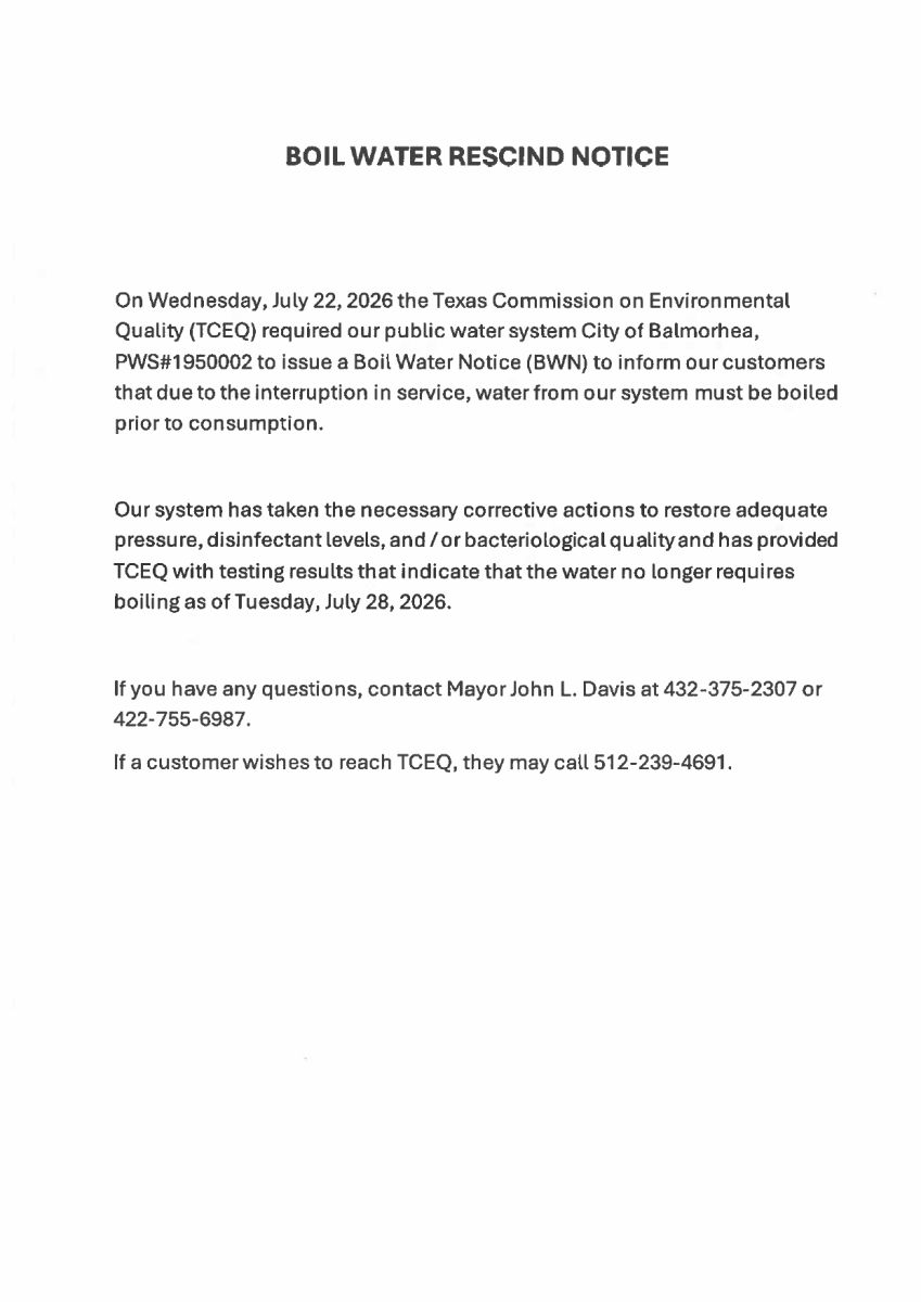 Boil Water Rescind Notice 7-28-26 page 1