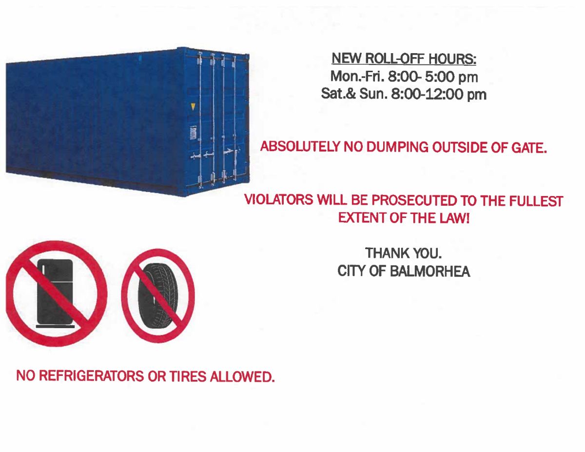 Link to Trash Bin Hours Flyer