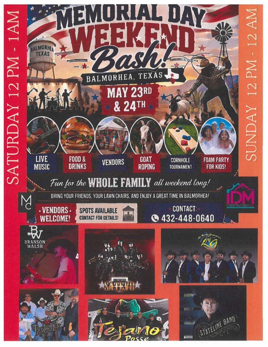 Memorial Day Weekend Bash May 23 & 24, 2026