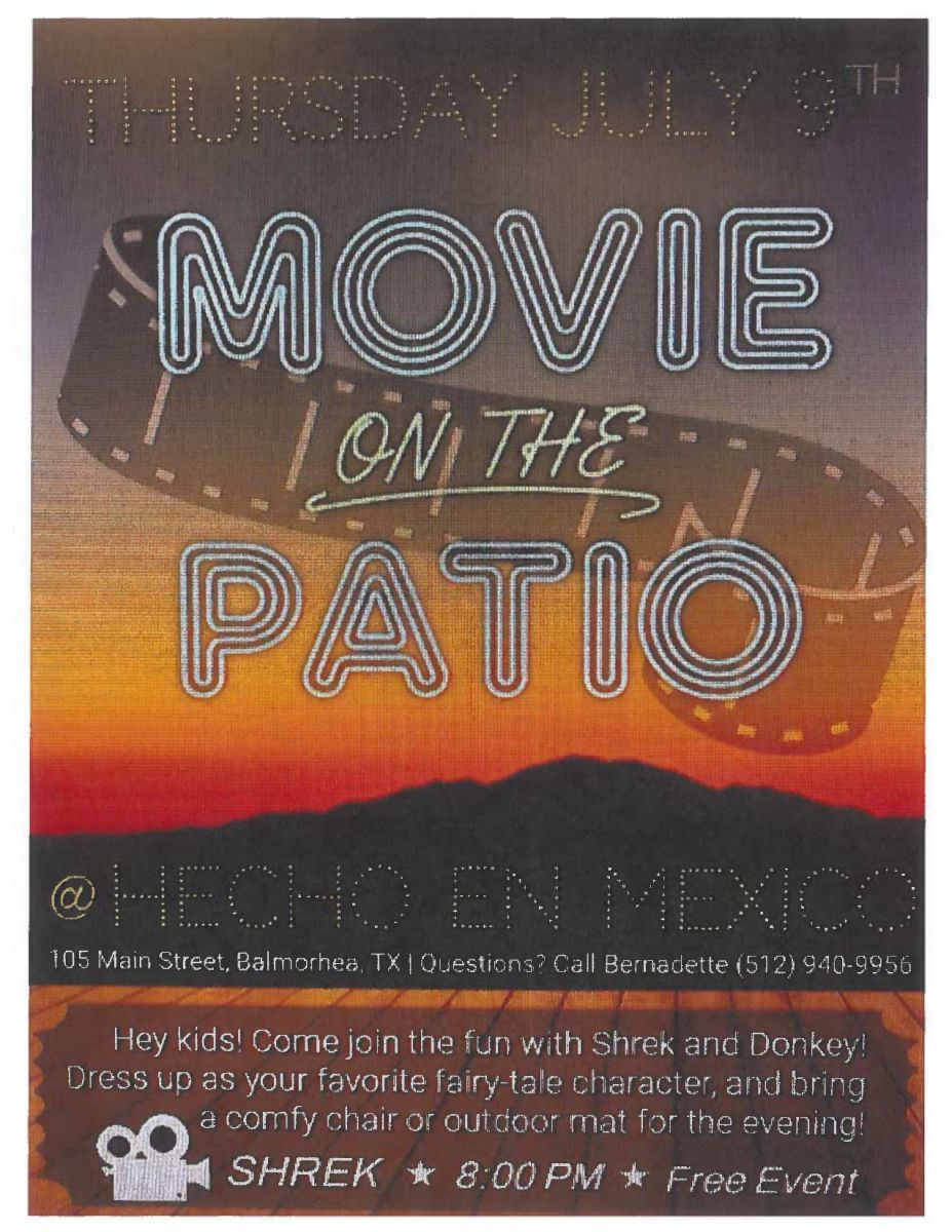 Movie on the Patio - July 9, 2026