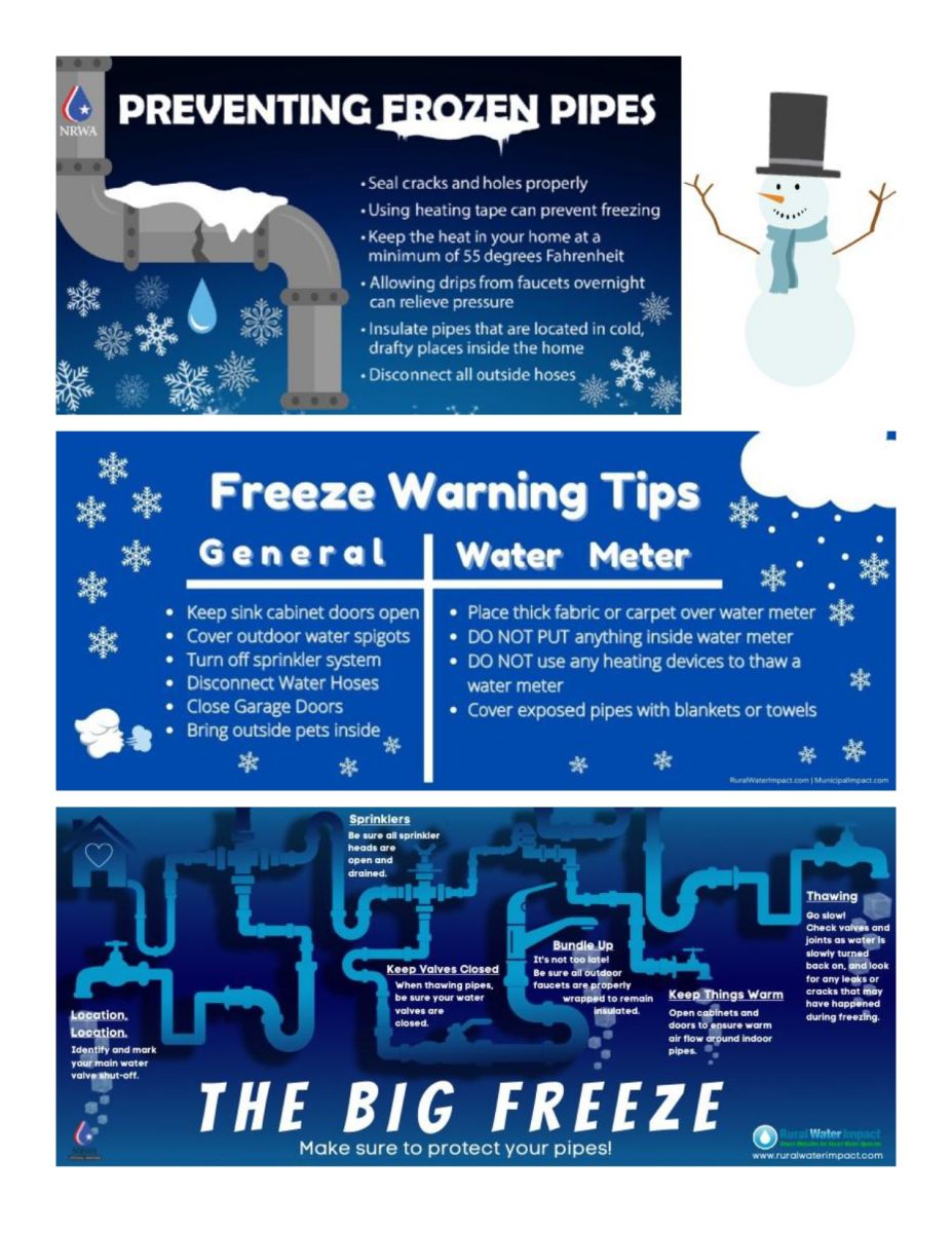 prevent frozen pipes tips